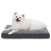 KSIIA dog crate bed rose velvet cover offers plush comfort for small dogs.