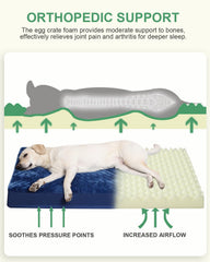 KSIIA dog bed waterproof layer protects foam from spills for durability.