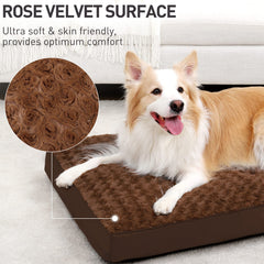 KSIIIA dog crate bed anti-slip bottom—keeps the bed steady during use.