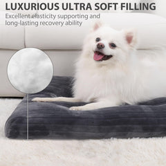 KSIIA dog crate bed top view shows 2.5 inch padding for joint comfort.