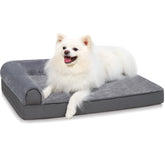 KSIIA orthopedic dog bed with egg crate foam offers balanced joint support.