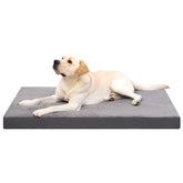 KSIIIA orthopedic dog crate bed front view for large dogs promoting restful sleep