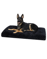 KSIIA washable dog bed with anti-slip bottom keeps crate mat steady for pawing