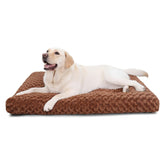 KSIIA washable dog bed front view shows plush comfort in a 35x23 size.