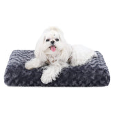 KSIIA Washable Dog Bed Deluxe Plush top view showing comfy padding