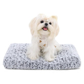 KSIIIA Washable Dog Bed plush rose velvet for cozy lounging and calm naps.