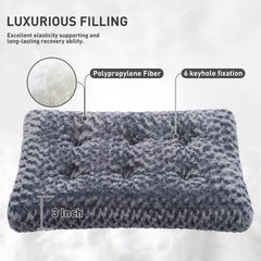 KSIIA Washable Dog Bed Deluxe side profile highlights supportive edges for lounging