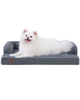 KSIIA washable dog bed large setup shows easy care and cozy senior-friendly retreat