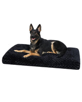 KSIIIA washable dog bed in plush rose fabric for cozy, calming naps.