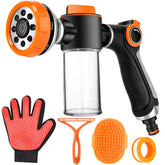 KSSZZCO dog wash hose attachment offers versatile spray patterns for easy pet bathing