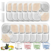 KTNAid 12-pack pet fountain filters pack ensures ongoing clean water for pets.