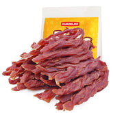 KUADELRO duck jerky treats pack shot highlights premium real duck quality for rewards.