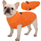 Kuoser dog jacket with built-in harness for secure walking.