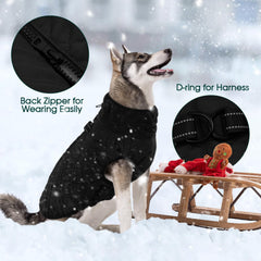 Kuoser dog jacket built-in leash hole for secure walks