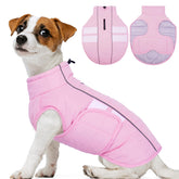 Kuoser dog jacket pink XS back view highlights waterproof warmth for small dogs