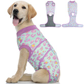 Kuoser dog recovery suit fabric close-up shows soft breathable material for comfortable healing.