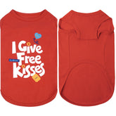Kuoser dog shirt red S worn during outdoor walk for everyday comfort