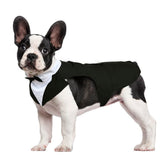 Kuoser dog tuxedo set with bow tie, ready for formal events.