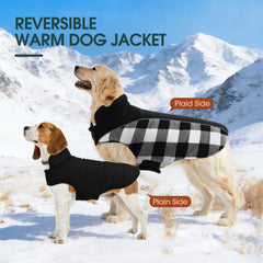 Kuoser dog winter coat reflective strip for safer night walks.