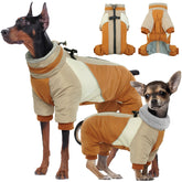 Kuoser Fullbody dog coat warmth closeup highlights thick fiber keeping small dogs cozy on cold walks.