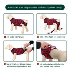 Kuoser recovery suit cone alternative shows an alternative to the cone during recovery.