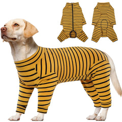 Kuoser Recovery Suit on a large dog from back view showing full torso coverage