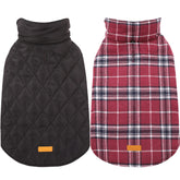 Kuoser warm dog coat front view shows windproof warmth for winter walks.