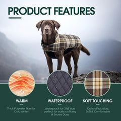 Kuoser coat interior fleece lining provides cozy warmth indoors and out