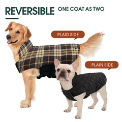 Kuoser coat back with leash hole for easy harness connections on walks