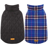 Kuoser waterproof dog coat navy front view for weather protection during walks