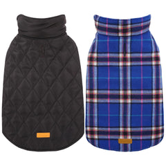 Kuoser waterproof dog coat navy front view for weather protection during walks