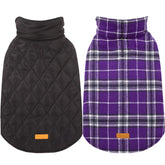 Kuoser waterproof dog coat windproof exterior keeps your pup dry during rainy walks.