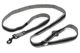 Kurgo Quantum leash overview showing all configurations for active dogs