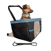Kurgo Rover Dog Booster Seat elevated-view helps small dogs enjoy the window view safely