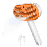 Kurtmark Cat Steam Brush handle shows ergonomic grip for comfortable grooming.