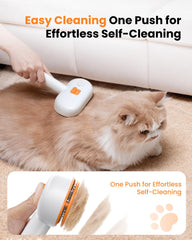 Kurtmark Cat Steam Brush top view highlights compact size for small spaces.