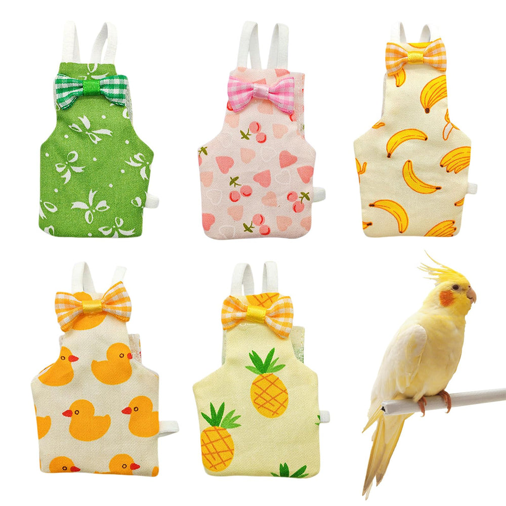 KURTOPLLY bird diaper pack with five pieces for versatile pet birds