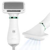 KUUBIA 2-in-1 dryer with slicker brush for quick small-dog drying