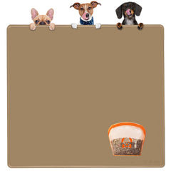 KVK Extra XL dog mat top view shows generous feeding space for large dogs.