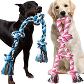Kwispel rope toy large dog indestructible closeup shows durable fibers for aggressive chewers.