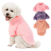 Kyaringtso three-pack pink dog sweater demonstrates warm, cozy knit for small dogs.
