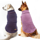 KYEESE dog sweater solid back view showing stretch fit for mobility.