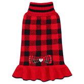 KYEESE dog christmas-sweater-red-bowtie offers festive warmth for holiday photos.