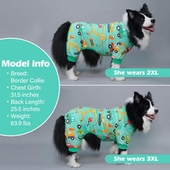 KYEESE dog pajamas pullover design enables easy on-off during cuddle time.