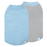 KYEESE blue waffle dog shirt offers breathable comfort for small dogs.