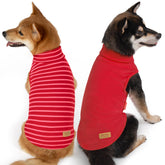 KYEESE dog sweater red close-up velvet for soft warmth and comfort