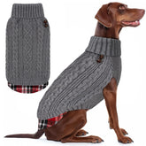 KYEESE dog sweater turtleneck detail shows cozy warmth for cold days