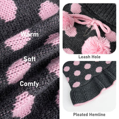 KYEESE leash hole knitwear enables quick leash attachment during walks.
