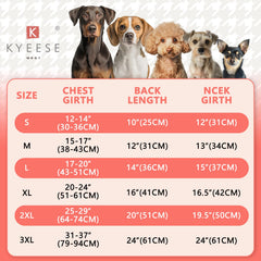 KYEESE dog coat with leash hole enables secure outdoor walking.