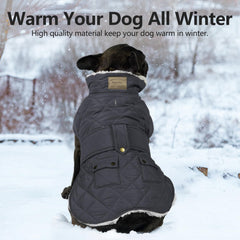 KYEESE dog coat side view illustrates adjustable fit for small dogs.